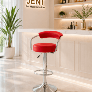 JENT 3018 RD - كرسى بار استانلس احمر