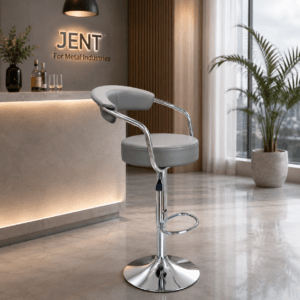 JENT 3018 GR - كرسى بار استانلس رمادى