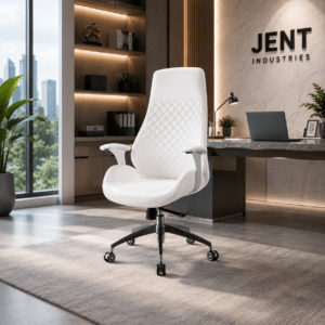 JENT 3038 WT كرسي مكتب متحرك جلد مرن