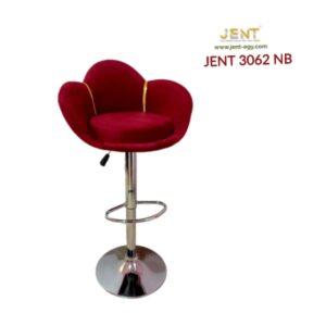 JENT 3062 NB /كرسي بار قطيفه شكل ورده - Image 2